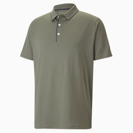 Mattr Bridges Men's Golf Polo Shirt, Dark Sage, small-AUS