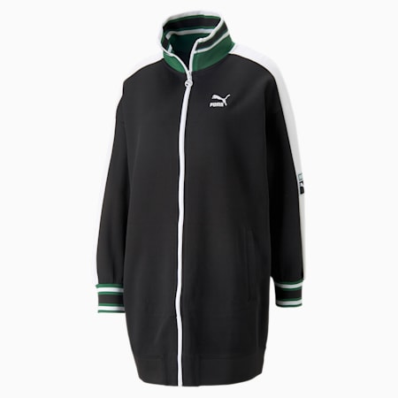 เสื้อแจ็คเก็ตผู้หญิง T7 Track Jacket, PUMA Black, small-THA