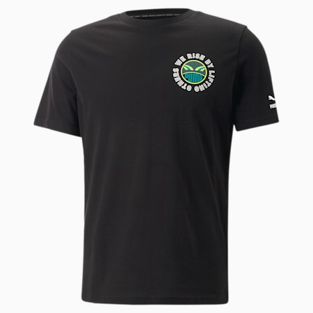 T-shirt à imprimés PUMA x DAVIDO, PUMA Black, small-DFA