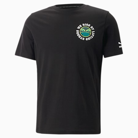 PUMA x DAVIDO Graphic T-Shirt für Herren, PUMA Black, small