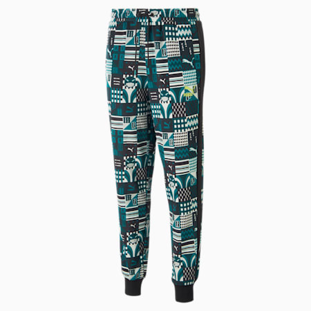 PUMA x DAVIDO T7 Pants Men, Deep Aqua, small-DFA