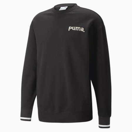 푸마 팀 스웨트셔츠<br>PUMA TEAM Crew TR, PUMA Black, small-KOR