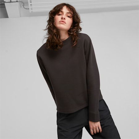 YONA Women's Sweatshirt, PUMA Black, small-AUS
