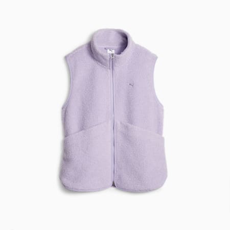 YONA Women's Fleece Vest, Vivid Viola, small