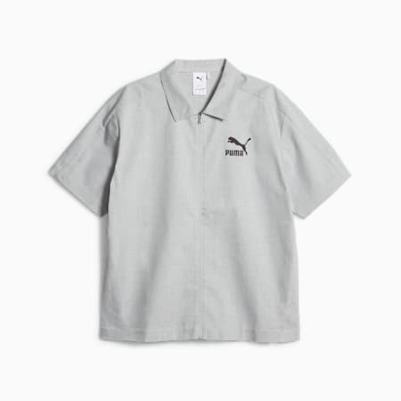 LUXE SPORT T7 Shirt, Light Gray Heather, small-AUS