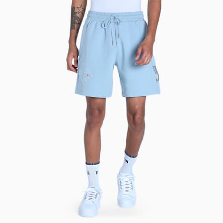 one8 Virat Kohli Premium T7 Men's Shorts, Blue Wash, small-IND