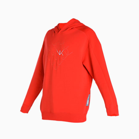 PUMA x one8 T7 Men's Relaxed Fit Hoodie, PUMA Red, small-IND