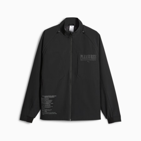PUMA x PLEASURES Men's Jacket, PUMA Black, small