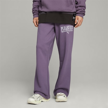 PUMA x PLEASURES Men's Sweatpants, Purple Charcoal, small-AUS