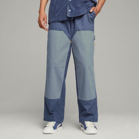 푸마 X 루이지 더블니트 팬츠<br>PUMA x RHUIGI Double Knee Pants, Inky Blue, small-KOR