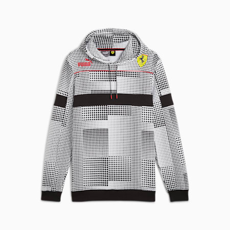 Scuderia Ferrari Race Camo SDS Men's Hoodie, PUMA Black-AOP, small-AUS