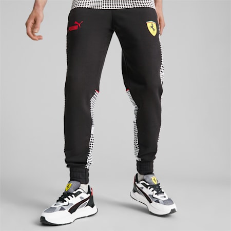 Scuderia Ferrari Race Camo SDS Men's Sweatpants, PUMA Black-AOP, small-AUS