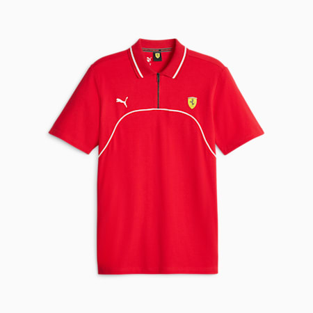 Kaos Polo Pria Scuderia Ferrari, Rosso Corsa, small-IDN