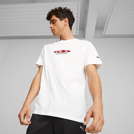 Scuderia Ferrari Race Men's Motorsport Tee, PUMA White, small-PHL