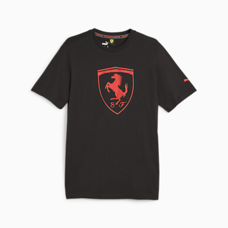 T-shirt avec grand écusson Scuderia Ferrari Race Homme, PUMA Black, small