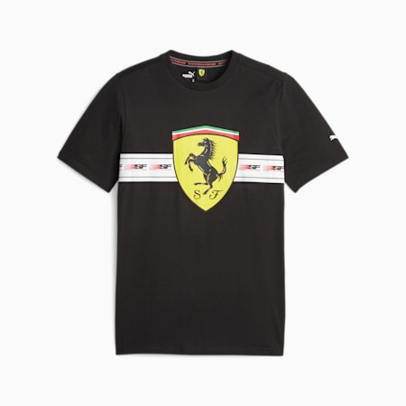 Męska motosportowa koszulka Scuderia Ferrari, PUMA Black, small