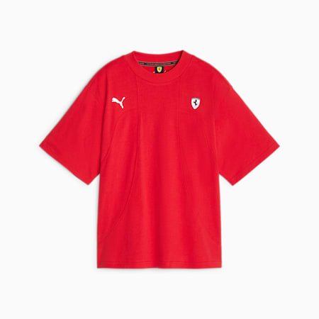 Scuderia Ferrari Style Women's Tee, Rosso Corsa, small