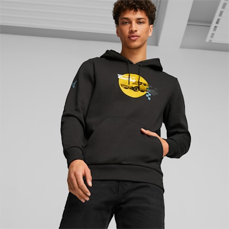 Porsche Legacy Men's Sweatshirt, PUMA Black, small