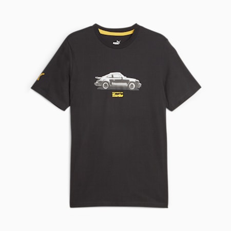 T-shirt Porsche Legacy Motorsport da uomo, PUMA Black, small