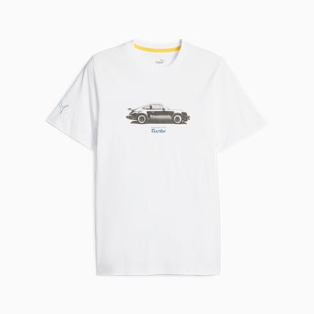 Porsche Legacy Men's Motorsport Tee, PUMA White, small-PHL