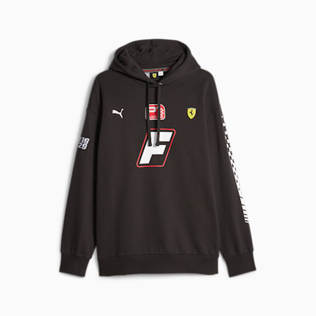 Scuderia Ferrari Race Garage Crew Men's Hoodie, PUMA Black, small