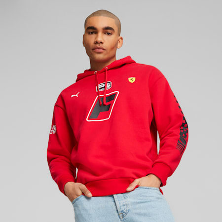 Scuderia Ferrari Race Garage Crew Men's Hoodie, Rosso Corsa, small-AUS