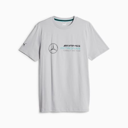 Mercedes-AMG PETRONAS Men's Motorsport Tee, Mercedes Team Silver, small-AUS