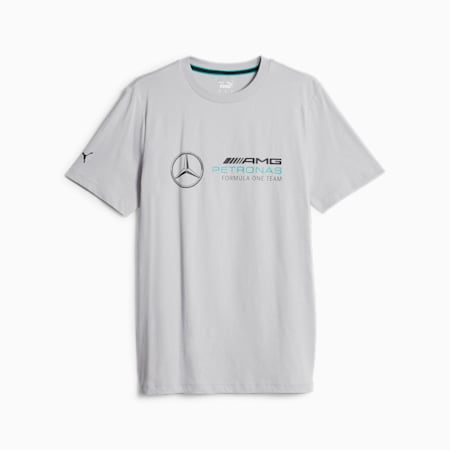 Camiseta de automovilismo Mercedes-AMG PETRONAS para hombre, Mercedes Team Silver, small