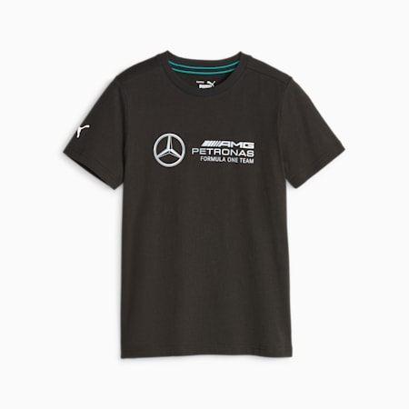 Mercedes-AMG Petronas Motorsport Logo Tee - Youth 8-16 years, PUMA Black, small-AUS