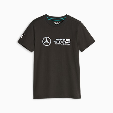 Mercedes-AMG Petronas Motorsport T-shirt met logo voor jongeren, PUMA Black, small