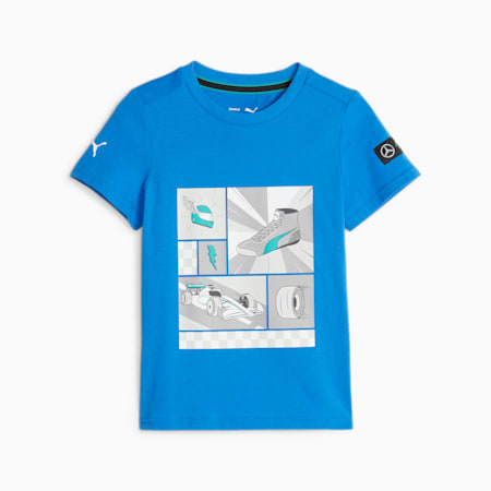 T-shirt à logo Mercedes-AMG Petronas Motorsport Enfant, Ultra Blue, small