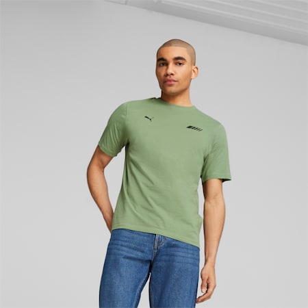 Mercedes-AMG Men's Logo Tee, Dusty Green, small-PHL