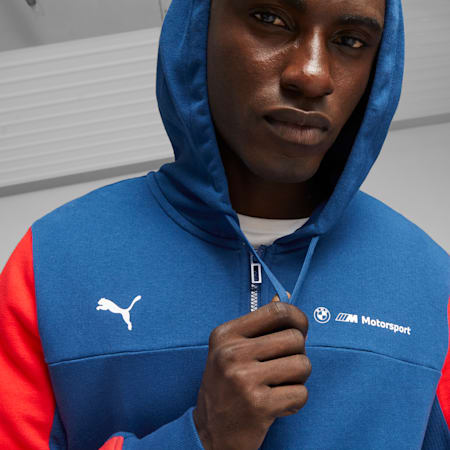 Puma blue sweat jacket shop