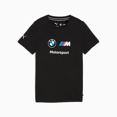 BMW M Motorsport Essentials Logo Tee, PUMA Black, small