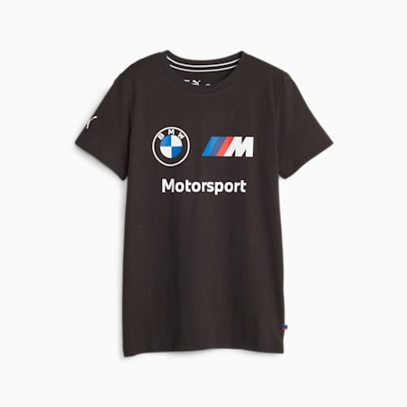 BMW M Motorsport Essentials Kids' Logo Tee, PUMA Black, small