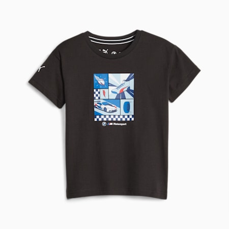 BMW M Motorsport T-Shirt Kinder, PUMA Black, small