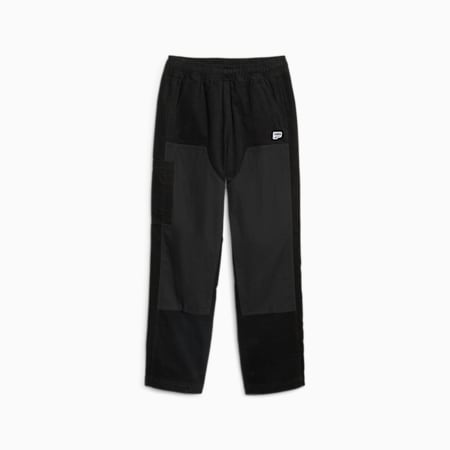 Downtown Men's Relaxed Corduroy Pants, PUMA Black, small-PHL