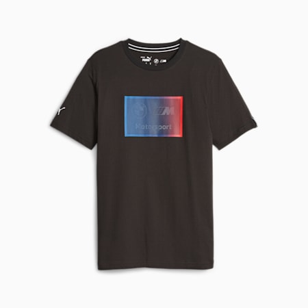 BMW M Motorsport Men's Logo Tee, PUMA Black, small-THA