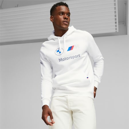 BMW M Motorsport fleece hoodie voor heren, PUMA White, small