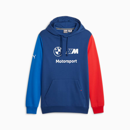 BMW M Motorsport Men's Fleece Hoodie, Pro Blue-M Color, small