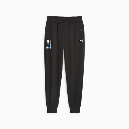 BMW M Motorsport ESS Men's Fleece Pants, PUMA Black, small-AUS