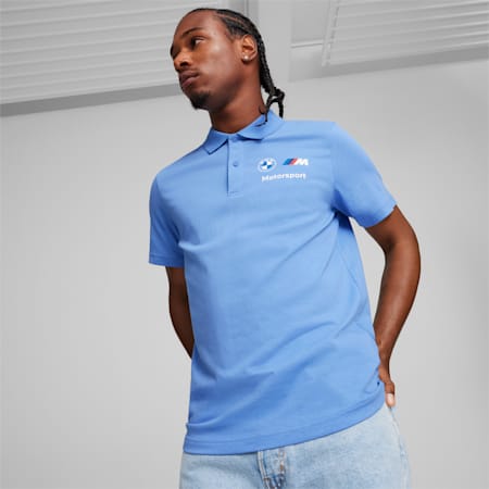 BMW M Motorsport Men's Polo, Blue Skies, small-THA