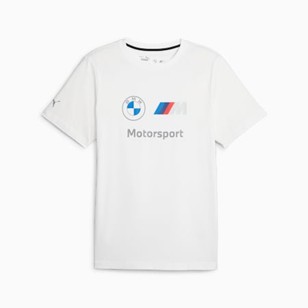 BMW M Motorsport ESS Men's Logo Tee, PUMA White, small-NZL