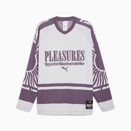 PUMA x PLEASURES Men's Ice Hockey Jersey, PUMA White, small-AUS