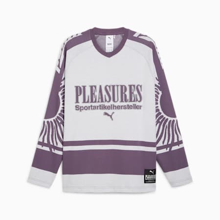 PUMA x PLEASURES Men's Ice Hockey Jersey, PUMA White, small-IDN