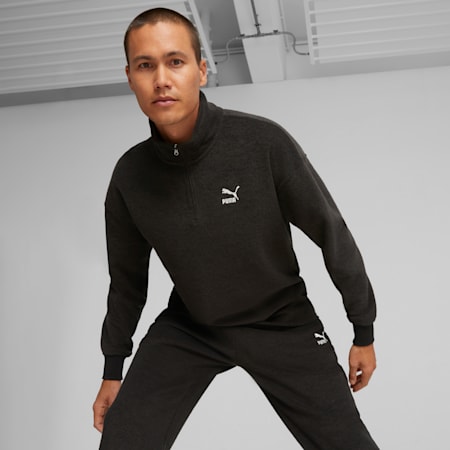 Puma joggers cheap mens quarter zip