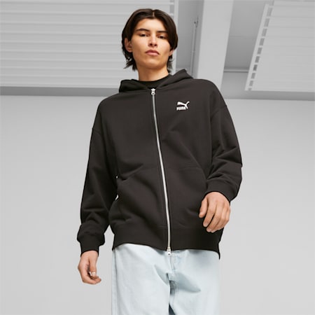 Better Classics Men's Relaxed Hoodie, PUMA Black, small-SEA