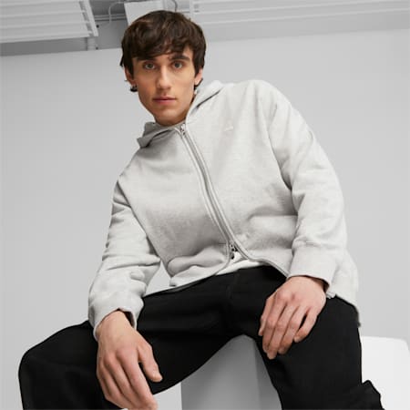 เสื้อมีฮู้ดยผู้ชาย Better Classics Men's Relaxed Hoodie, Light Gray Heather, small-THA