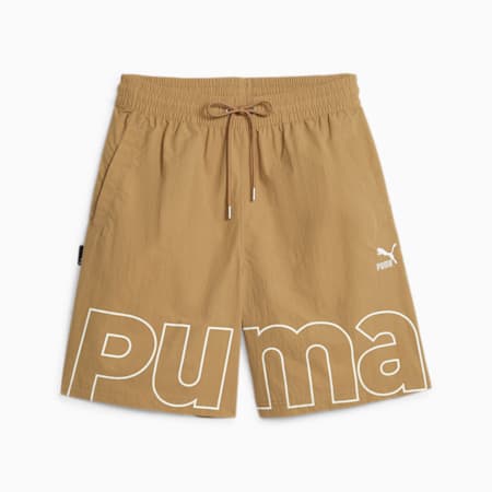 PUMA TEAM Men's Relaxed Shorts, Toasted, small-PHL