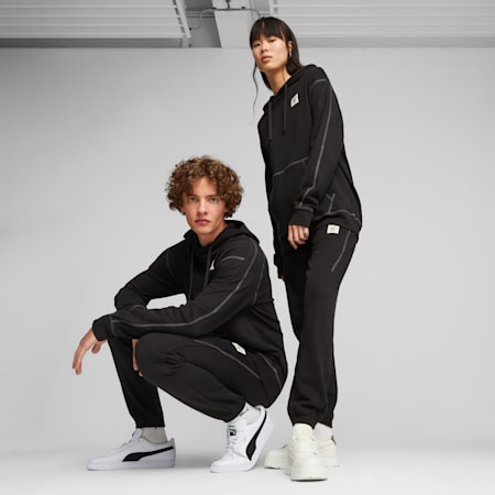 กางเกงวอร์ม Classics, PUMA Black, small-THA